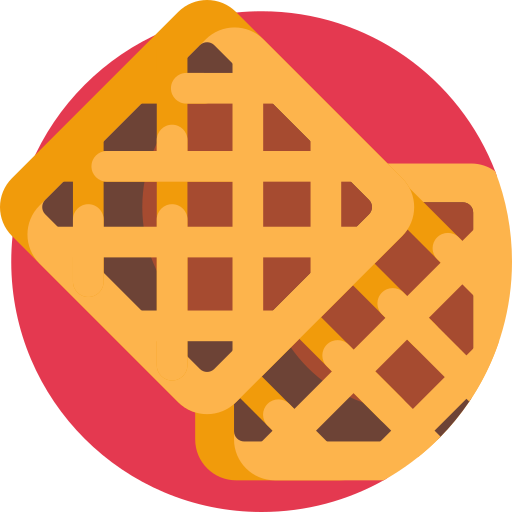 Waffles Detailed Flat Circular Flat icon