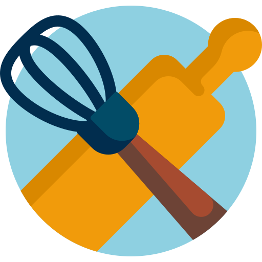 Kitchen utensils Detailed Flat Circular Flat icon