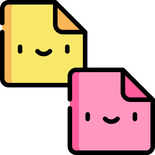 노트 Kawaii Lineal color icon