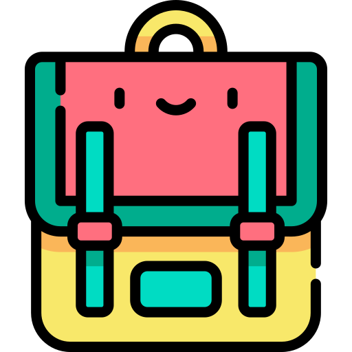 rucksack Kawaii Lineal color icon