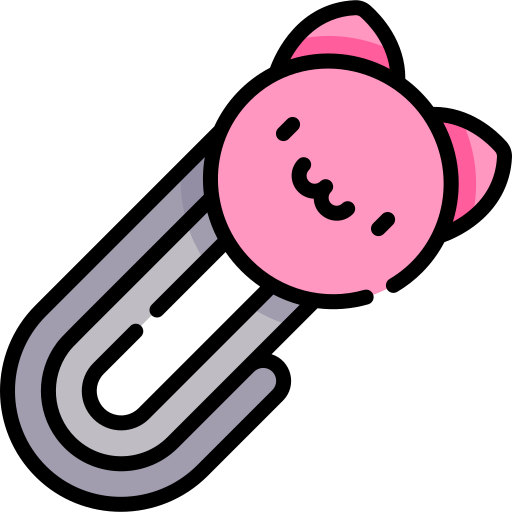 clip Kawaii Lineal color icon