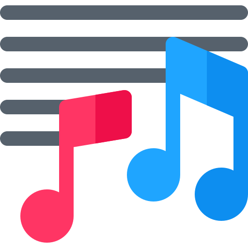 Musical note Basic Rounded Flat icon