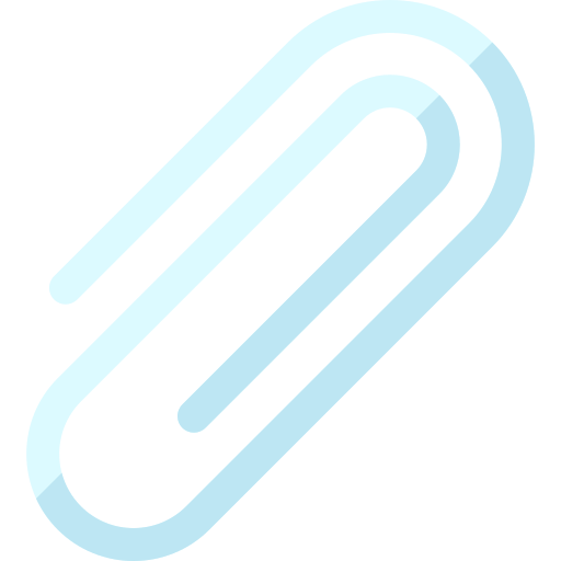 paperclip Basic Rounded Flat icoon