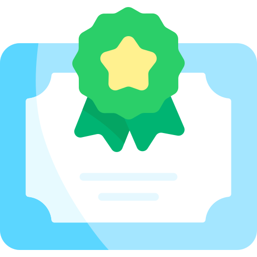 Diploma Kawaii Flat icono