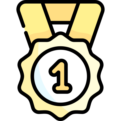 medaille Kawaii Lineal color icoon