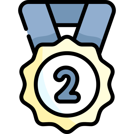Medalla Kawaii Lineal color icono