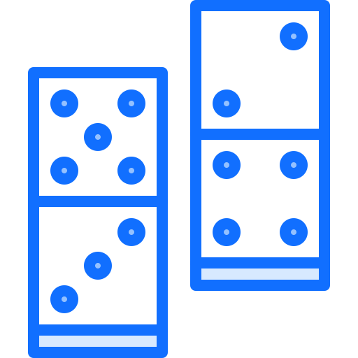 domino Coloring Blue ikona