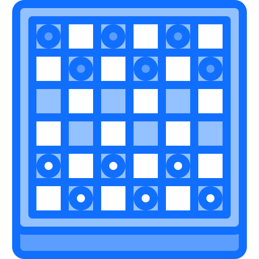 체커 Coloring Blue icon