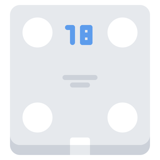 Bathroom scale Coloring Flat icon