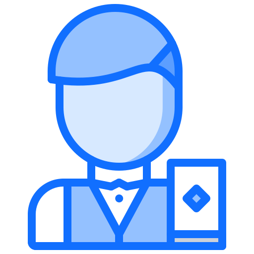 croupier Coloring Blue icon
