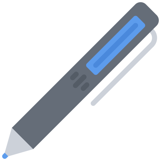 intelligenter stift Coloring Flat icon