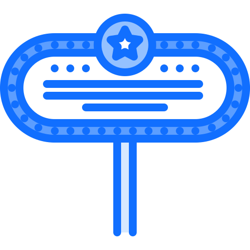 Letrero Coloring Blue icono