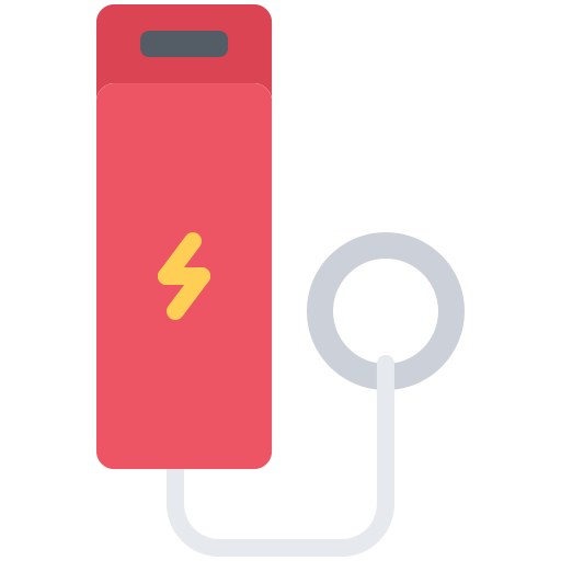 Banco de energía Coloring Flat icono