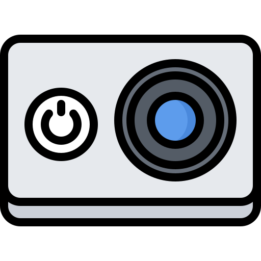 kamera akcji Coloring Color ikona