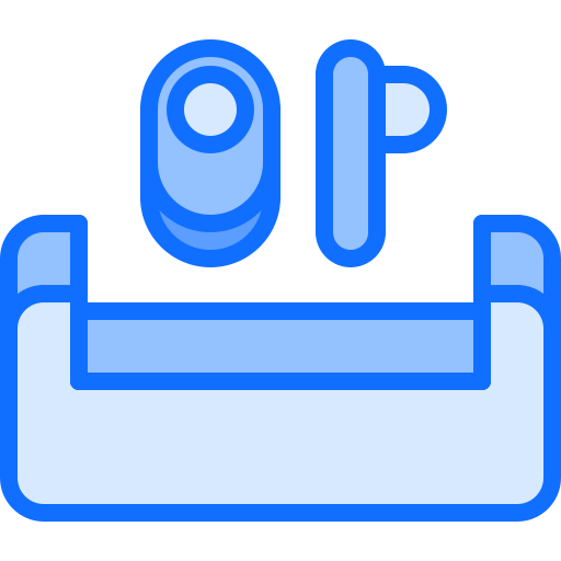 draadloze koptelefoon Coloring Blue icoon