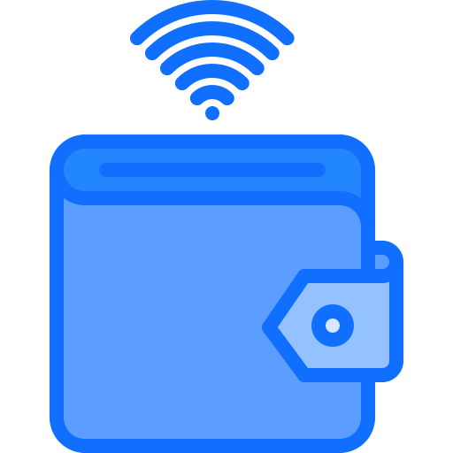 財布 Coloring Blue icon
