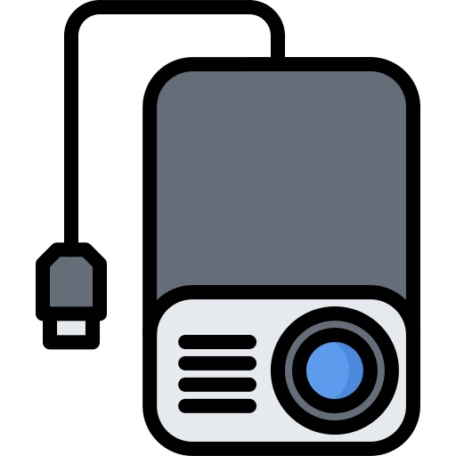 mini-projektor Coloring Color icon