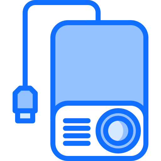 mini projecteur Coloring Blue Icône