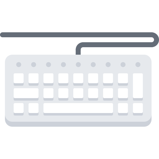 toetsenbord Coloring Flat icoon