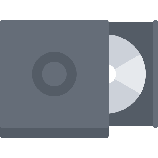Disc drive Coloring Flat icon