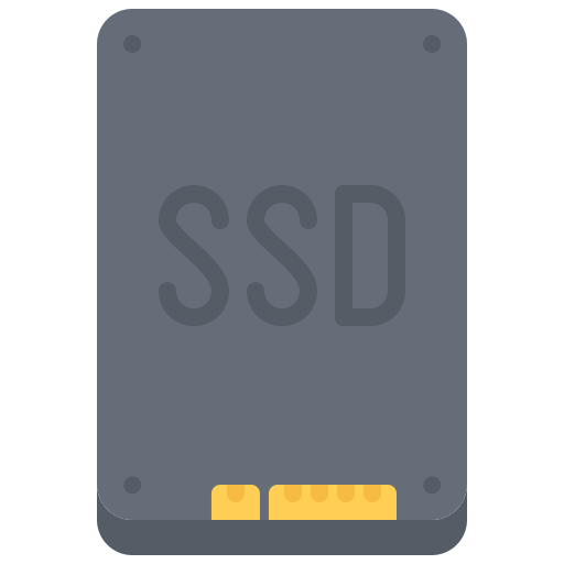 Ssd drive Coloring Flat icon