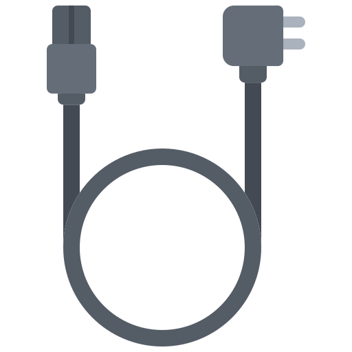 cable de energía Coloring Flat icono