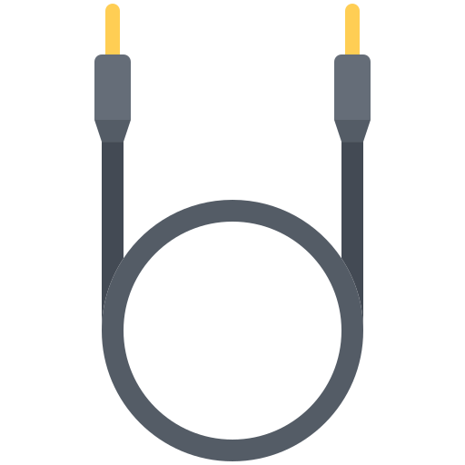 Jack cable Coloring Flat icon
