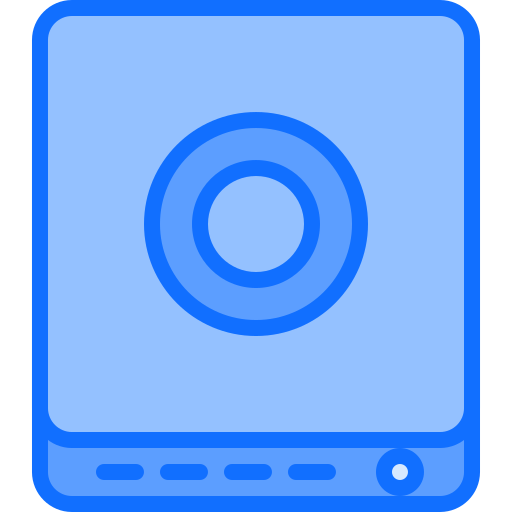 Computer Coloring Blue icon