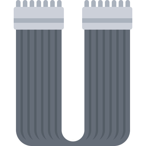 Power cable Coloring Flat icon