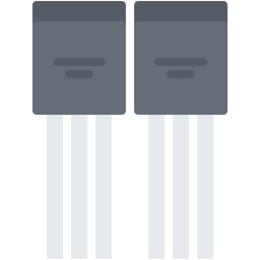트랜지스터 Coloring Flat icon