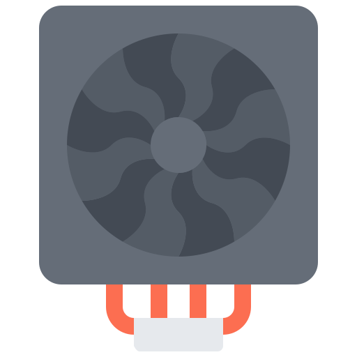 Ventilador Coloring Flat icono