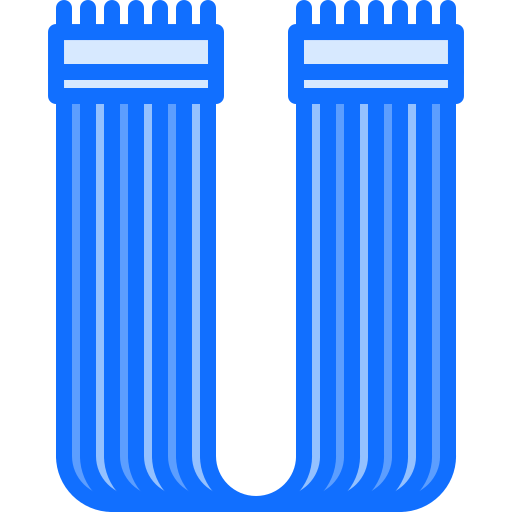 電力ケーブル Coloring Blue icon
