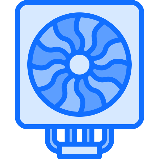 부채 Coloring Blue icon