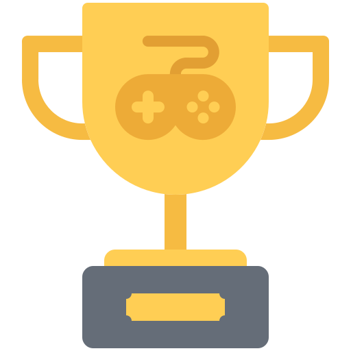 Trophy Coloring Flat icon