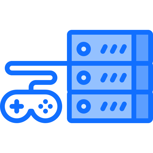 server Coloring Blue icon