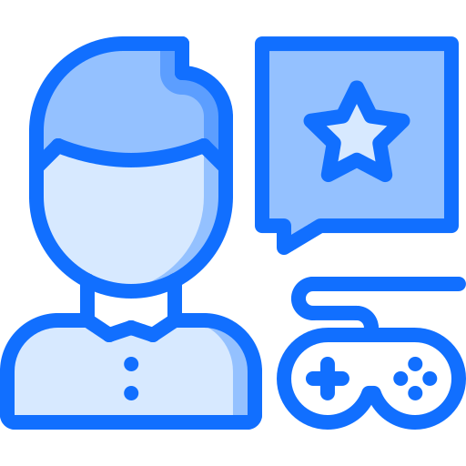 feedback Coloring Blue icon
