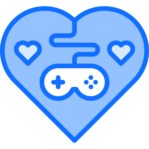 gamepad Coloring Blue icoon