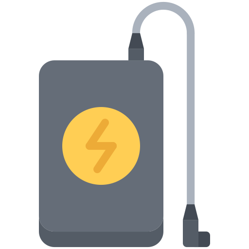 batería Coloring Flat icono