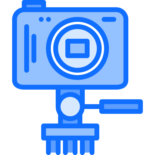 Camera Coloring Blue icon