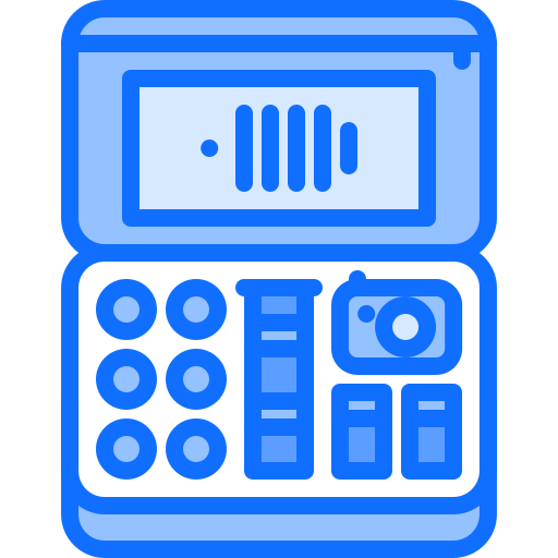 카메라 가방 Coloring Blue icon