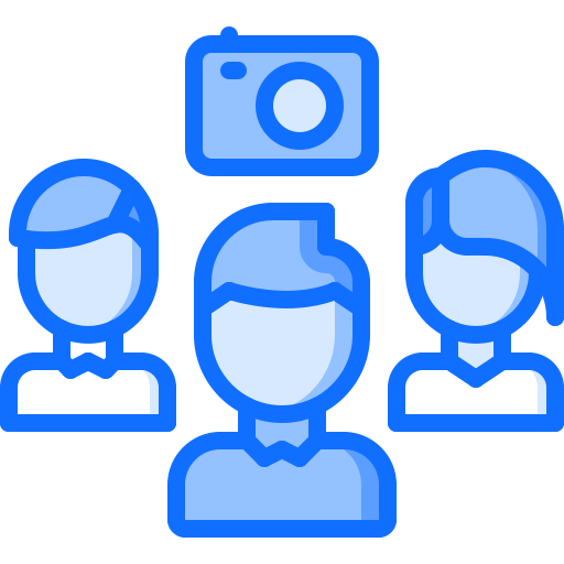 Teamwork Coloring Blue icon