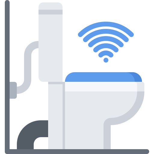 トイレ Coloring Flat icon