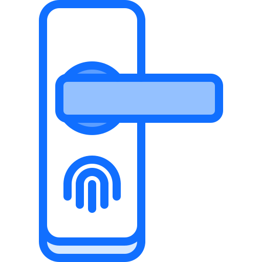 문 손잡이 Coloring Blue icon