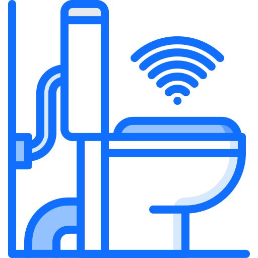 トイレ Coloring Blue icon