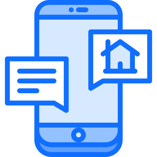 Messages Coloring Blue icon