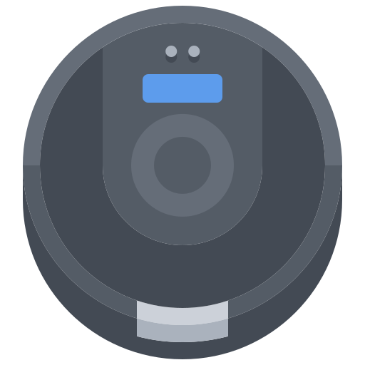 로봇 청소기 Coloring Flat icon