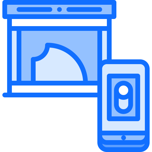 Fireplace Coloring Blue icon