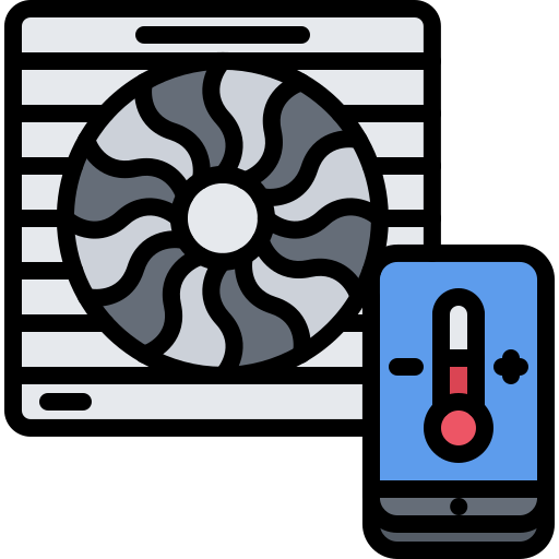 ventilatie Coloring Color icoon