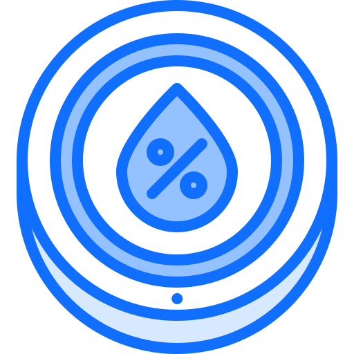 Sensor de humedad Coloring Blue icono