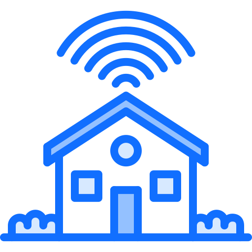 Smarthouse Coloring Blue icon